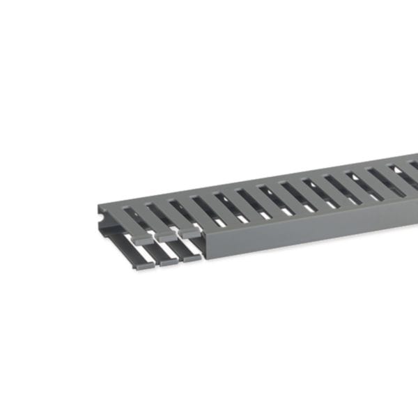 HAGER BOCCHIOTTI - T1 15x60 G Canaletta per cablaggio modulo 12,5 feritoia 5 GRIGIO