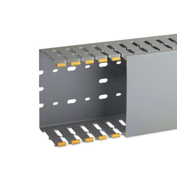 HAGER BOCCHIOTTI - T1-N 120x80 G Canaletta con coestruso morbido modulo 20 feritoia 8 GRIGIO