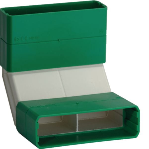 HAGER BOCCHIOTTI - MCP90 110x30 Curva a parete per canale Metrò Fast BIANCO