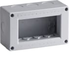 HAGER BOCCHIOTTI - BOX IP40 04 OR GRI Contenitore orizzontale per parti attive Pepita GRIGIO