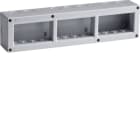 HAGER BOCCHIOTTI - BOX IP40 12 OR GRI Contenitore orizzontale per parti attive Pepita GRIGIO