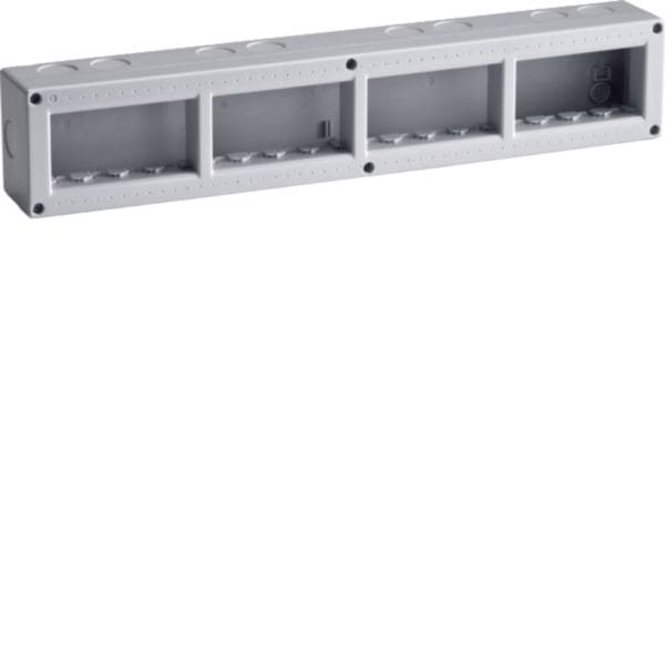 HAGER BOCCHIOTTI - BOX IP40 16 OR GRI Contenitore orizzontale per parti attive Pepita GRIGIO