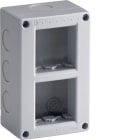 HAGER BOCCHIOTTI - BOX IP40 04 VR GRI Contenitore verticale per parti attive Pepita GRIGIO