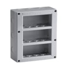 HAGER BOCCHIOTTI - BOX IP40 12 VR GRI Contenitore verticale per parti attive Pepita GRIGIO