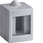 HAGER BOCCHIOTTI - BOX IP55 01 OR GRI Contenitore orizzontale per parti attive Pepita GRIGIO
