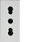 HAGER BOCCHIOTTI - PRS BIV.2P+T 16A WT Presa bivalente Pepita BIANCO