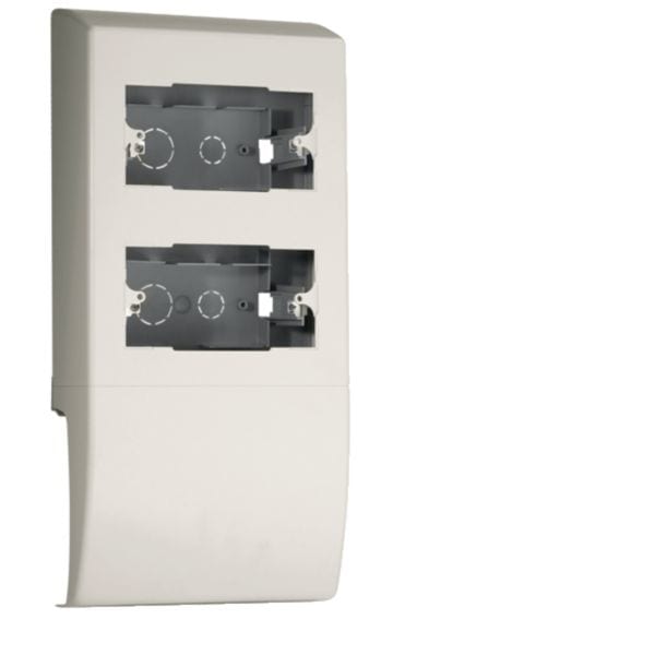 HAGER BOCCHIOTTI - SBA8 W Scatola porta apparecchi UNIVERSALE 8 moduli linea TBA-Art BIANCO