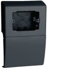 HAGER BOCCHIOTTI - SBA3 A Scatola porta apparecchi UNIVERSALE 3 moduli linea TBA-Art NERO ARDESIA