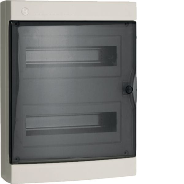 HAGER BOCCHIOTTI - IP40 DSG 24 W Centralino 24 moduli portella fumè Pablo IP40 Design BIANCO