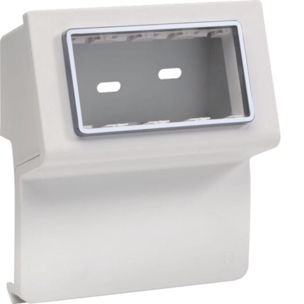 HAGER BOCCHIOTTI - SBN 4 AP W Scatola porta apparecchi Pepita per canale battiscopa TBN BIANCO