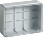 HAGER BOCCHIOTTI - IP56 05 TRASP VM Cassetta di derivazione cop trasparente viti metalliche GRIGIO