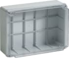 HAGER BOCCHIOTTI - IP56 06 TRASP VM Cassetta di derivazione cop trasparente viti metalliche GRIGIO