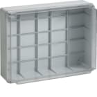 HAGER BOCCHIOTTI - IP56 07 TRASP VM Cassetta di derivazione cop trasparente viti metalliche GRIGIO