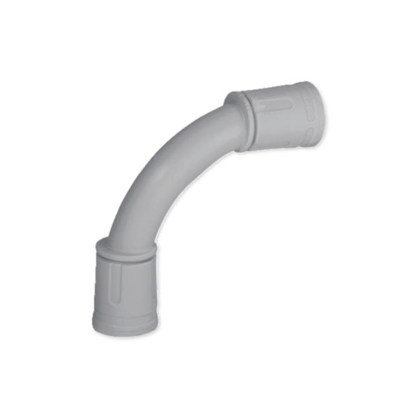 HAGER BOCCHIOTTI - CIRN 32 Curva a 90° ad innesto rapido IP67 Sistema Stop GRIGIO
