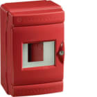 HAGER BOCCHIOTTI - IP65 CE 04 R Centralino stagno 4 moduli predisposto con guida DIN ROSSO