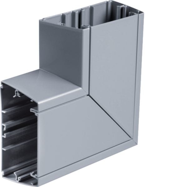 HAGER BOCCHIOTTI - AP-ALU 120x40 AO Angolo piano per canale ALU-B ALLUMINIO OPACO