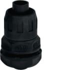 HAGER BOCCHIOTTI - RPGN 20 Raccordo dritto girevole guaina spiralata/scatola IP65 passo PG NERO