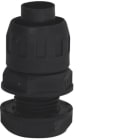 HAGER BOCCHIOTTI - RPMN 20 Raccordo dritto girevole guaina spiralata/scatola IP65 passo M1,5 NERO