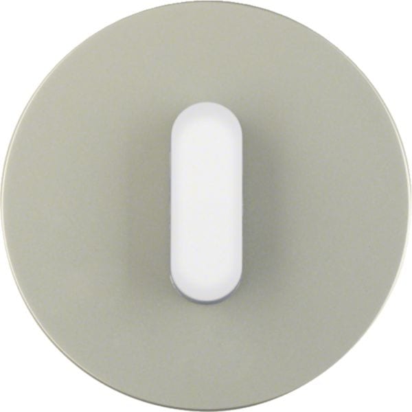 HAGER BOCCHIOTTI - Placca con traversino x Int./Puls. a manopola R.Classic acciaio inox bianco pol.