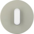 HAGER BOCCHIOTTI - Placca con traversino x Int./Puls. a manopola R.Classic acciaio inox bianco pol.