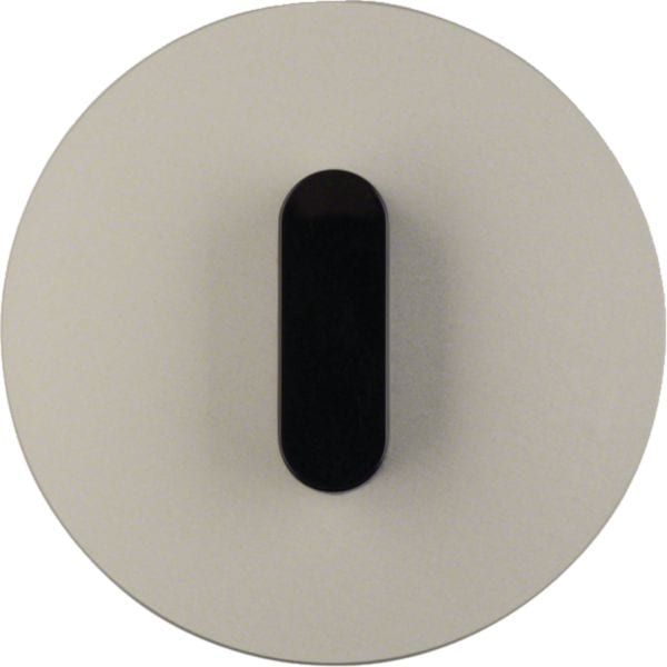 HAGER BOCCHIOTTI - Placca con traversino x int./pulsante a manopola R.Classic alluminio, nero