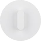 HAGER BOCCHIOTTI - Placca con traversino x interruttore/Puls. a manopola R.classic bianco polare