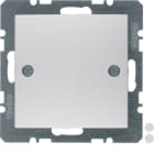 HAGER BOCCHIOTTI - Inserto cieco con pezzo centrale, avvitabile Berker B.7 alu opaco, verniciato