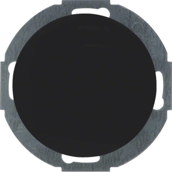 HAGER BOCCHIOTTI - Inserto cieco con pezzo centrale Serie R.classic nero lucido