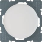 HAGER BOCCHIOTTI - Inserto cieco con pezzo centrale Berker R.1/R.3 bianco polare lucido