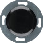 HAGER BOCCHIOTTI - Inserto cieco con pezzo centrale Serie 1930/Glas nero lucido