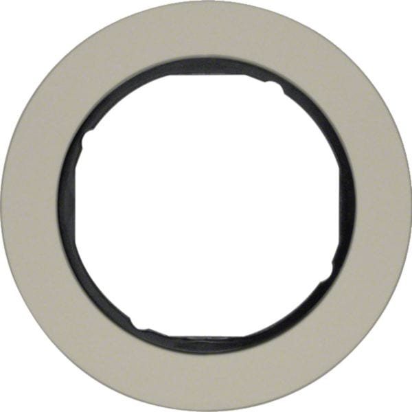 HAGER BOCCHIOTTI - Cornice singola Serie R.classic?acciaio inox/nero, metallo opaco