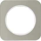 HAGER BOCCHIOTTI - Cornice singola Berker R.1 acciaio inox/bianco polare