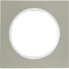 HAGER BOCCHIOTTI - Cornice singola Berker R.3 acciaio inox/bianco polare