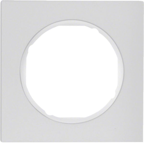 HAGER BOCCHIOTTI - Cornice singola Berker R.3 alu/bianco polare
