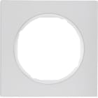 HAGER BOCCHIOTTI - Cornice singola Berker R.3 alu/bianco polare