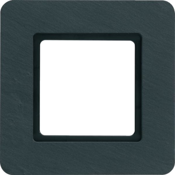 HAGER BOCCHIOTTI - Cornice singola Berker Q.7 ardesia naturale, per illuminazione