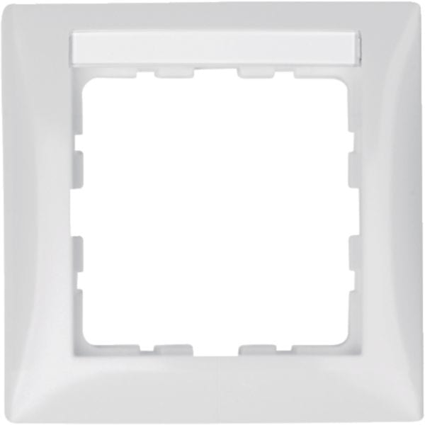 HAGER BOCCHIOTTI - Cornice singola Berker S.1 bianco polare lucido
