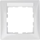 HAGER BOCCHIOTTI - Cornice singola Berker S.1 bianco polare lucido