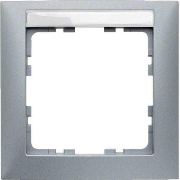 HAGER BOCCHIOTTI - Cornice singola Berker S.1 alu opaco