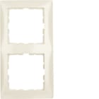 HAGER BOCCHIOTTI - Cornice doppia Berker S.1 bianco lucido