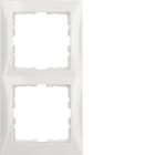 HAGER BOCCHIOTTI - Cornice doppia Berker S.1 bianco polare lucido
