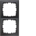 HAGER BOCCHIOTTI - Cornice doppia Berker S.1 antracite opaco