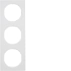 HAGER BOCCHIOTTI - Cornice tripla Berker R.3 bianco polare lucido