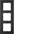 HAGER BOCCHIOTTI - Cornice tripla Berker B.7 antracite opaco