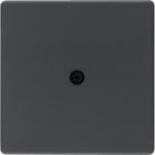 HAGER BOCCHIOTTI - Pezzo centrale per passacavo Berker Q.1/Q.3 antracite velluto, verniciato