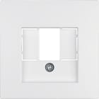 HAGER BOCCHIOTTI - Pezzo centrale con finestra TAE Berker S.1/B.3/B.7 bianco polare opaco