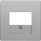 HAGER BOCCHIOTTI - Pezzo centrale con finestra TAE Berker Q.1/Q.3 alu velluto, verniciato