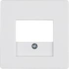 HAGER BOCCHIOTTI - Pezzo centrale con finestra TAE Berker Q.1/Q.3 bianco polare velluto