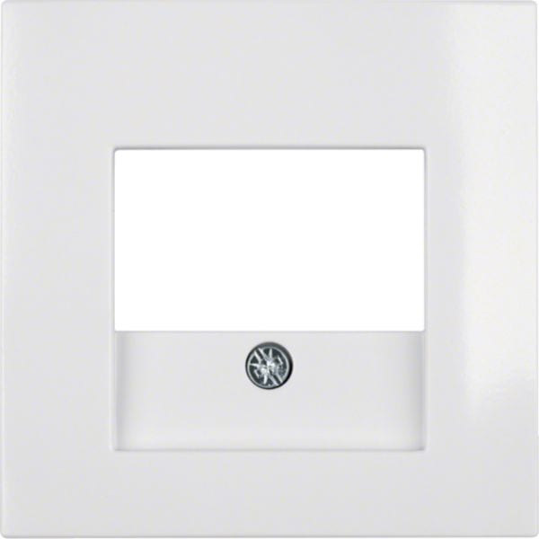 HAGER BOCCHIOTTI - Pezzo centrale con finestra TAE Berker S.1/B.3/B.7 bianco polare lucido