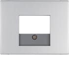 HAGER BOCCHIOTTI - Pezzo centrale con finestra TAE Berker K.5 alu, alluminio anodizzato